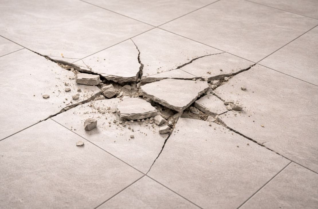 地板好好的怎麼會裂？磁磚裂開的真正原因與解決方式